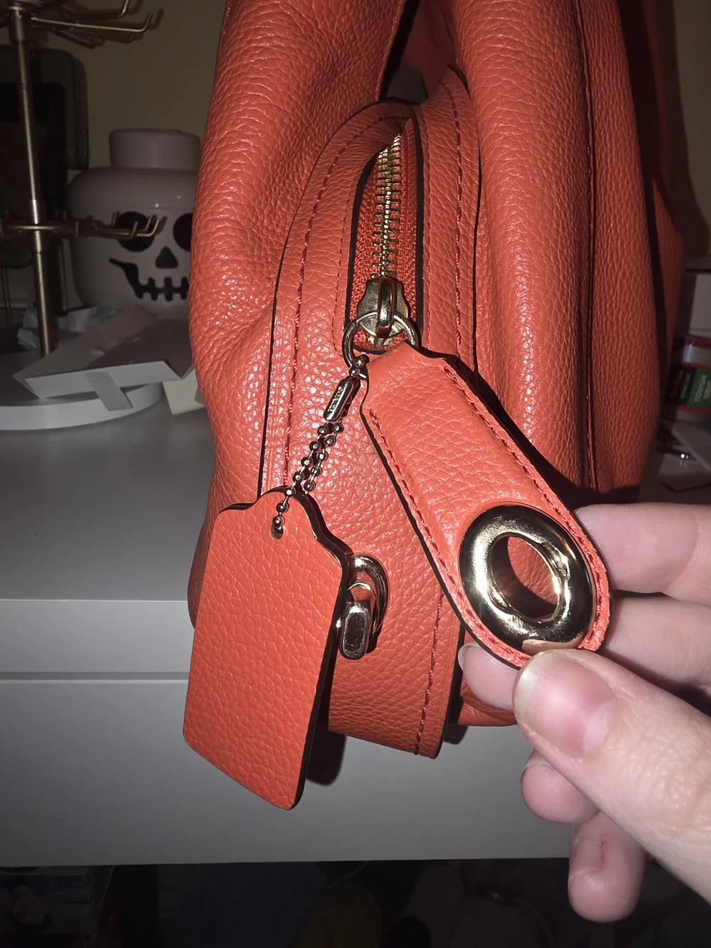 Coach Edie 30 Shoulder Bag in Coral